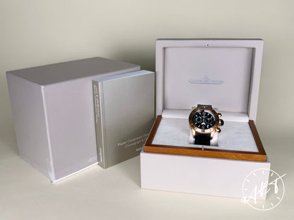 Jaeger-LeCoultre Master Compressor Chrono Black Dial RG 18K RG Diver Watch 160.2.25 w/Box