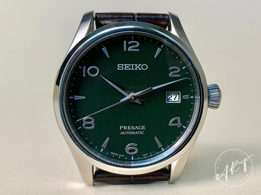 NEW Seiko Presage Green Enamel Dial SS Auto JDM Ltd Ed Watch SARX063 w/ B&P