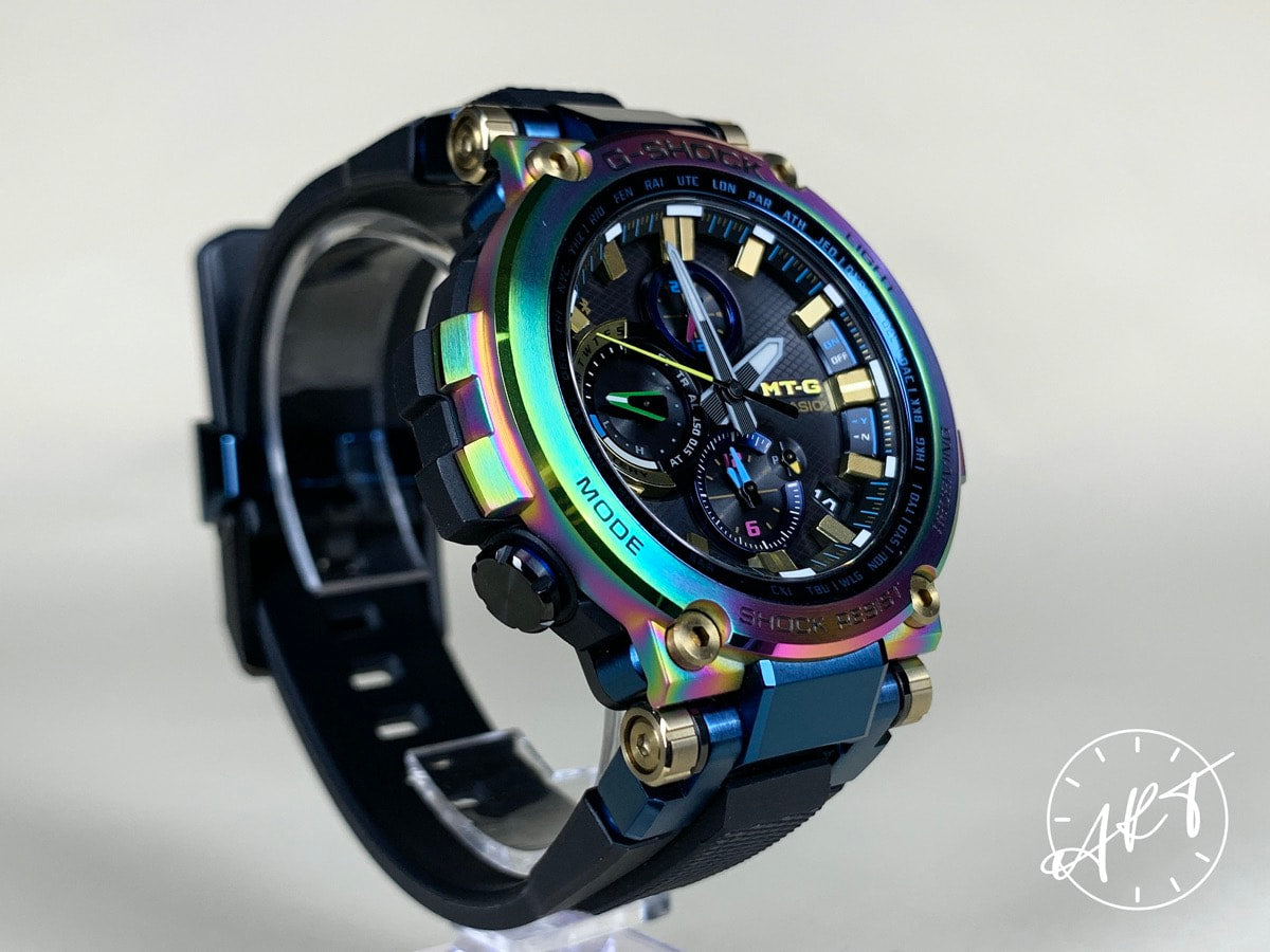 G-Shock MT-G Black Dial “Rainbow” SS Quartz 20th Anniv Limited Watch BP