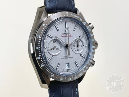 Omega Speedmaster Gray Side of the Moon Platinum Dial Ceramic Watch w/ Paper