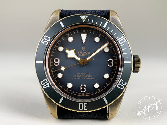 Tudor Black Bay Bronze Slate Gray Dial Bronze Diver Watch 79250BA BP + Receipt