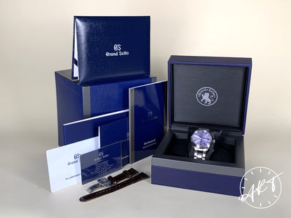 NEW Grand Seiko Elegance GMT Purple Dial 50 Pcs Wako Ltd Watch SBGM249 BP