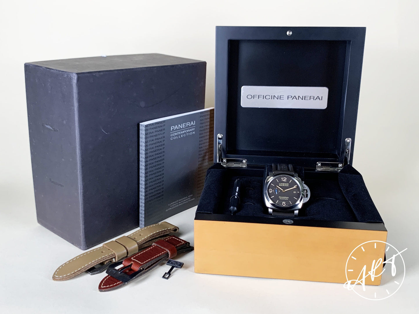 Panerai PAM 1351 Luminor Marina 1950 3 Days Brown Dial Titanium Diver Watch PAM01351 w/Box