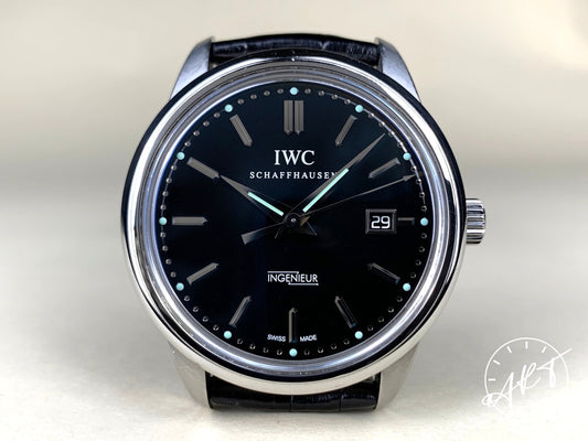 IWC Vintage Collection Ingenieur Black Dial SS Auto Watch IW323301 w/ B&P