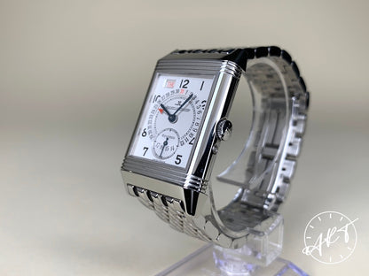 Jaeger-LeCoultre Reverso Grande Taille Day-Date White Dial SS Watch 270.8.36 BP