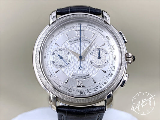 Maurice Lacroix Masterpiece ML Chrono Silver Dial Platinum 188 Pcs Ltd Watch BP