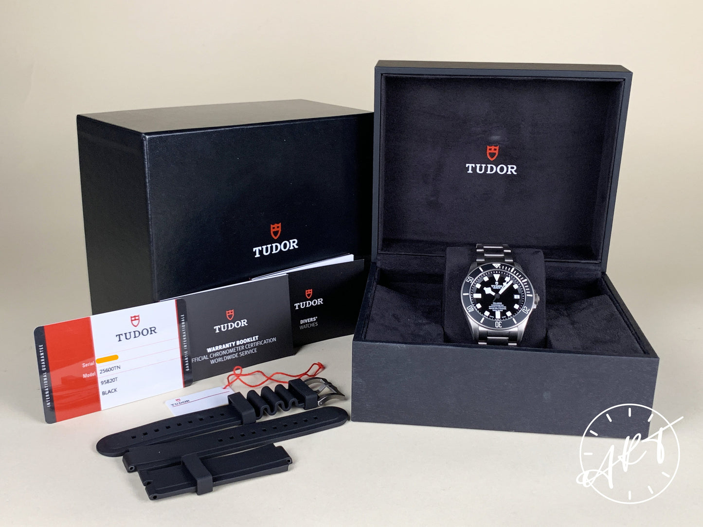 Tudor Pelagos Black Dial Titanium Automatic Diver Watch 25600TN in FULL SET