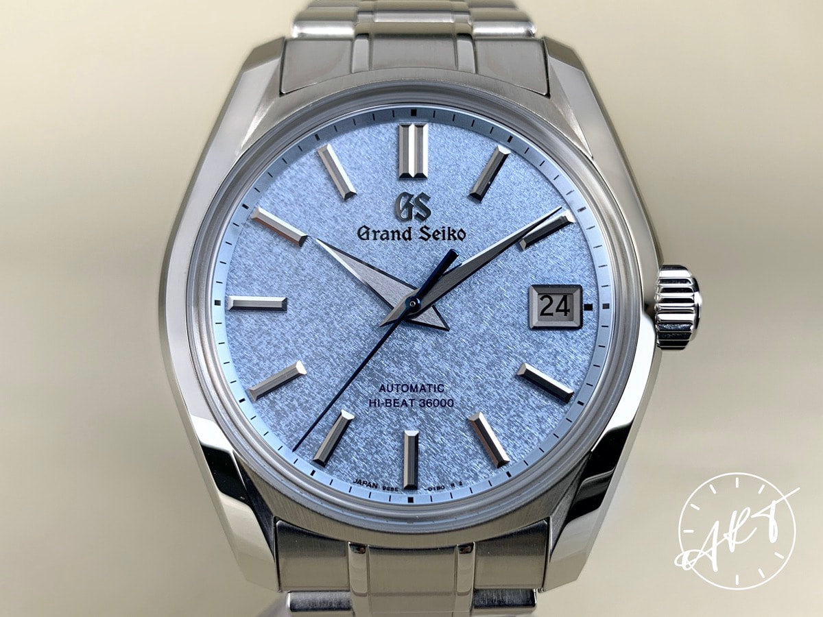 NEW Grand Seiko Heritage Hi-Beat Ice Blue Kirazuri Dial “Soko Frost” Watch SBGH295 BP