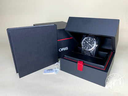 Oris BC4 Retrograde Day Black Dial SS Auto Pilot Watch w/ Box & Manual