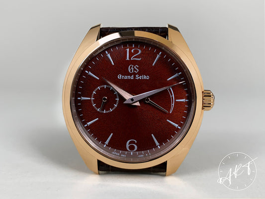 Grand Seiko Elegance Red Urushi Lacquer Dial 18K RG Manual Ltd Watch SBGK002 BP