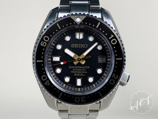 NEW Seiko Marinemaster 300M Black Dial SS 50th Anniv Ltd Diver Watch SBDX012 BP