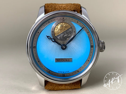 Kudoke Handwerk Kudoke 2 Blue Dial SS Manual Special Edition Watch w/ B&P