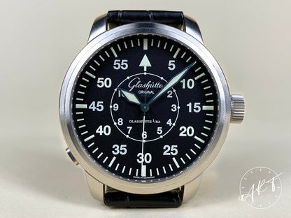 Glashütte Original Senator Navigator Flyback Seconds Black Dial Watch BP