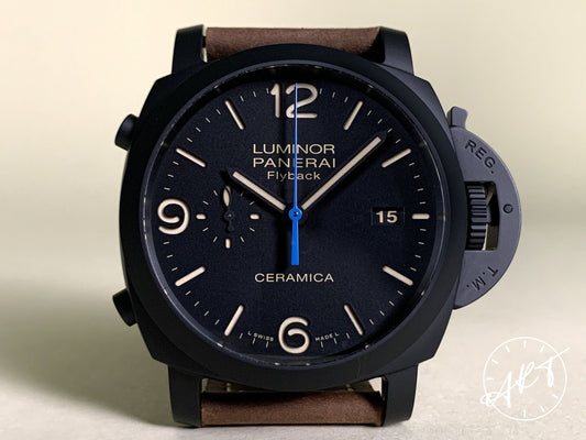 Panerai PAM 580 Luminor 1950 Flyback Chrono Ceramic Watch PAM00580 BP