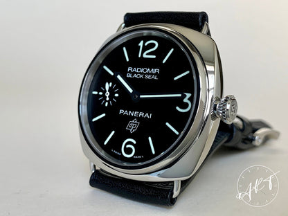 2013 Panerai PAM 380 Radiomir Black Seal Logo Black Dial SS Watch PAM00380 BP