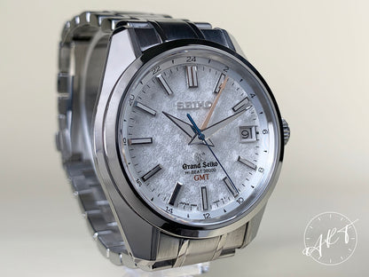 Grand Seiko Heritage Hi-Beat GMT Silver Dial SS Auto Asia Ltd Watch SBGJ015G BP