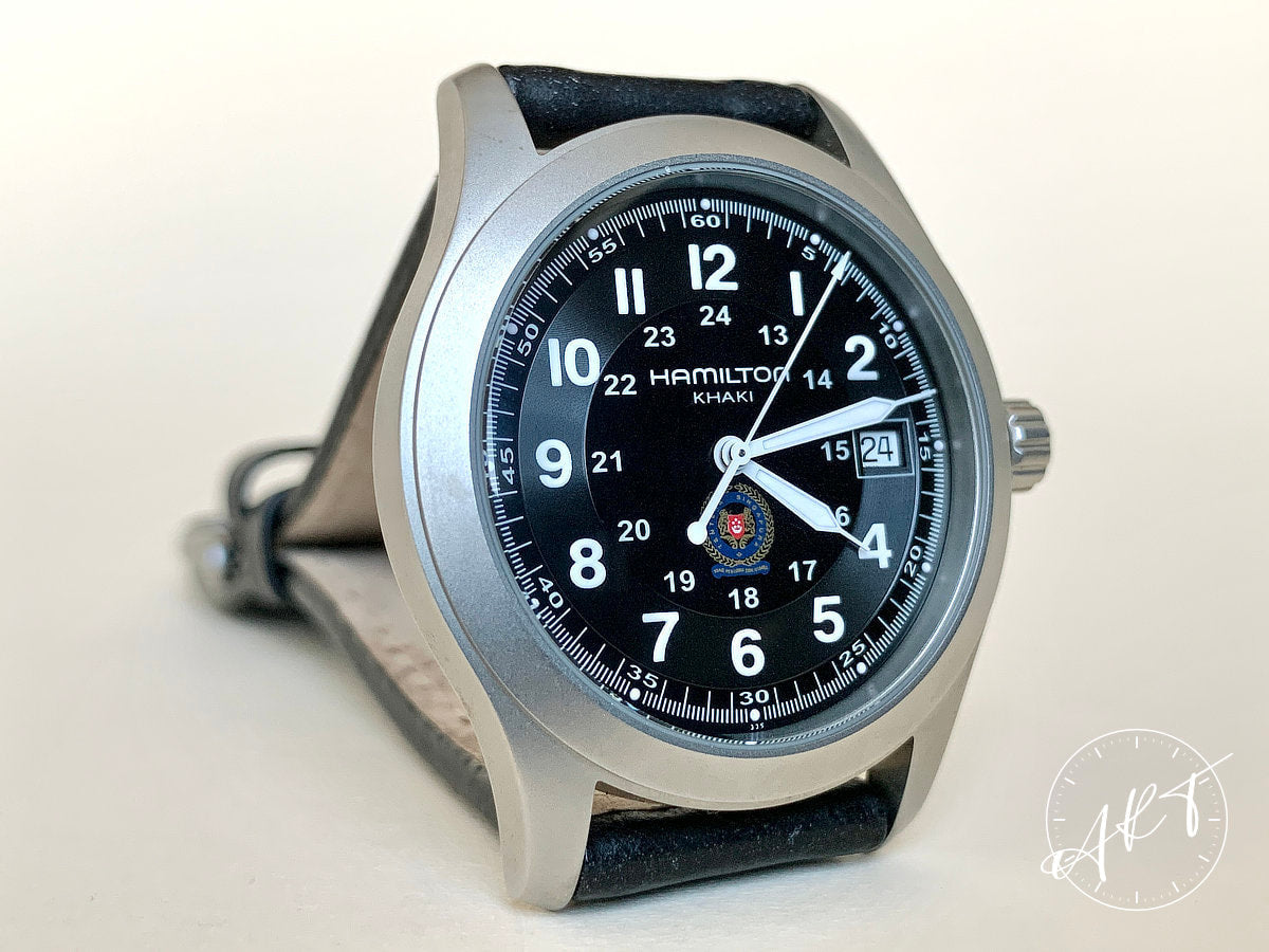 Hamilton Khaki Black Dial Quartz SAF Singapore Air Force Military Watch