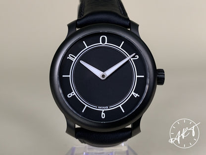 2019 Ming Monolith Black PVD-Coated SS Auto Special Ltd Ed Watch 17.06 w/ B&P