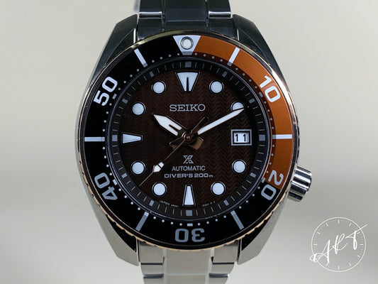 NEW Seiko Prospex Root Beer Sumo Black Dial SS Asia Ltd Diver Watch SPB192J1 BP