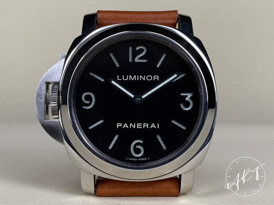 2009 Panerai PAM 219 Luminor Base Destro Black Dial SS Diver Watch PAM00219 BP