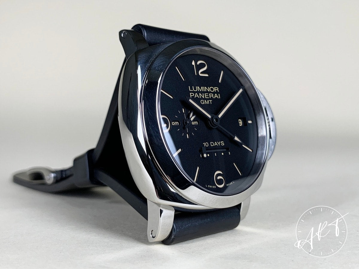 Panerai PAM 533 Luminor 1950 10 Days GMT Black Dial SS Auto Watch PAM00533 w/ BP