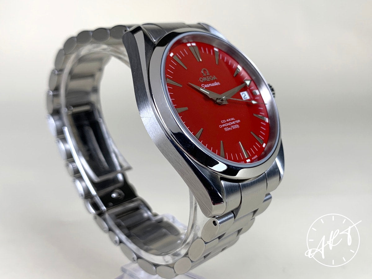 Omega Seamaster Red Dial SS Auto Marui Ltd Ed Diver Watch 2503.60.00 w/ B&P