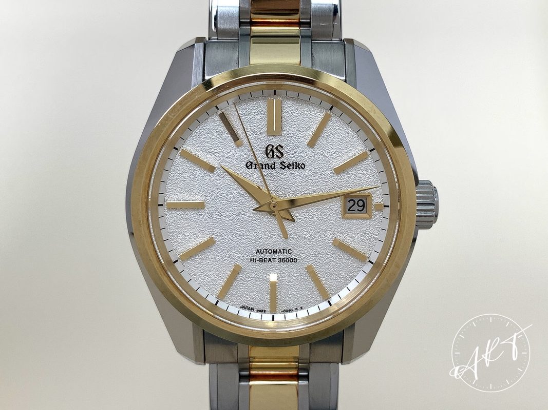 Grand Seiko Heritage Hi-Beat Silver Dial 18K Gold & SS Auto Watch SBGH252 w/ B&P