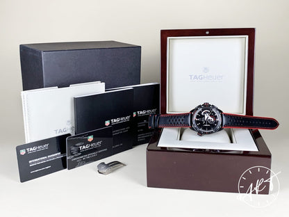 Tag Heuer Grand Carrera Cal 36 RS Chrono Black DLC Titanium Watch CAV5185 BP