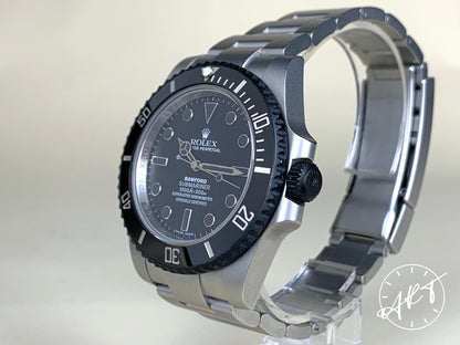 Rolex Submariner No Date Black Dial SS Auto Bamford Ltd Diver Watch 114060 w/ BP