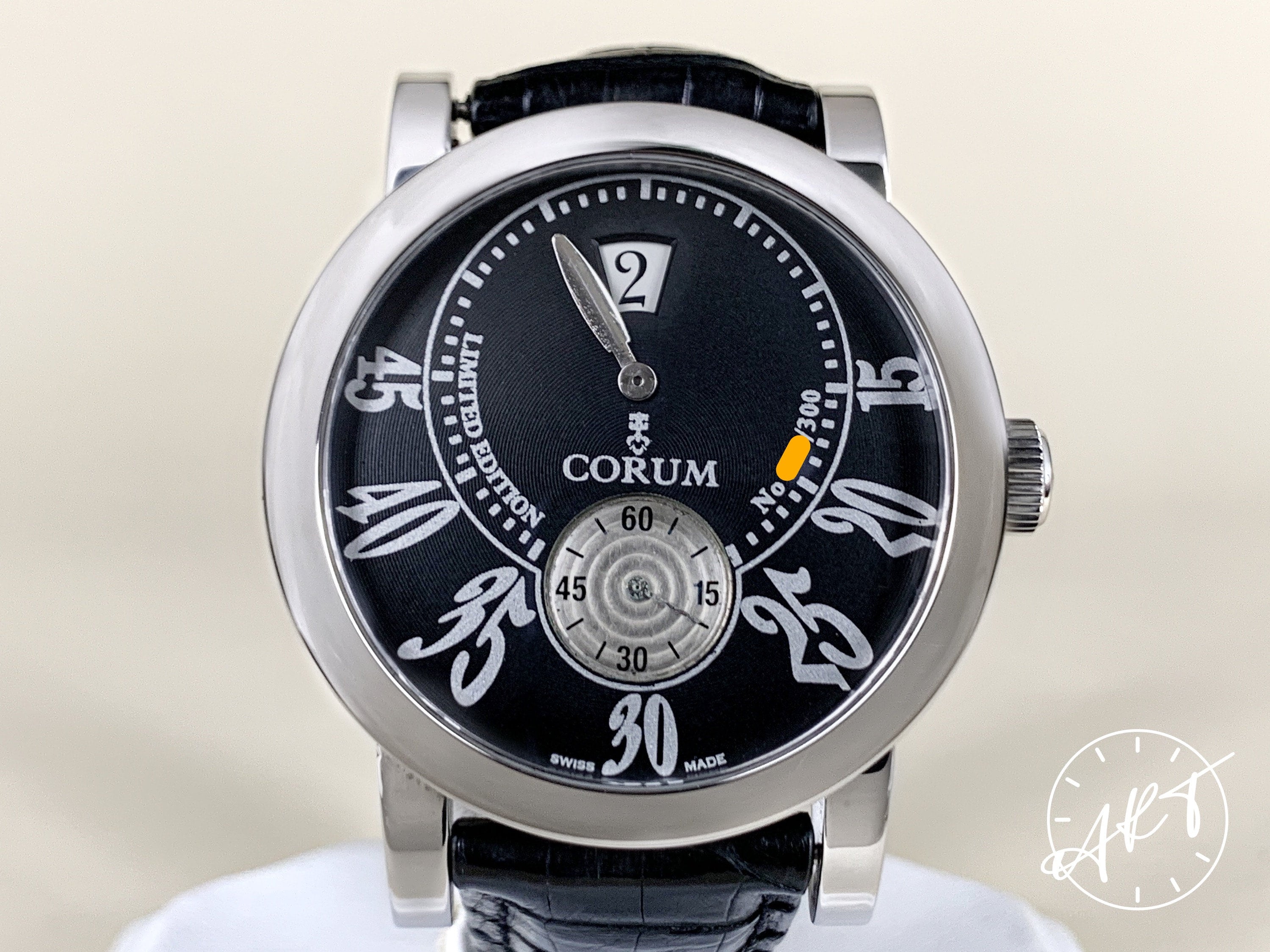 Corum Classical Black Dial Stainless Steel Auto 300 Pcs Ltd Ed Watch 1 ART Watches