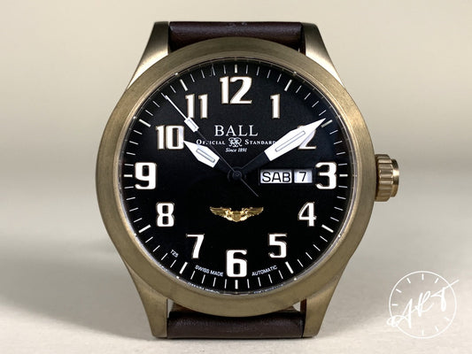 NEW Ball Engineer III Bronze Star Bronze USAF Wings Ltd Watch NM2186C BP