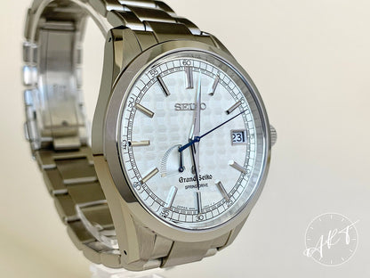 Grand Seiko Heritage Silver Dial “Tatami” SS Spring Drive Ltd Watch SBGA111 BP