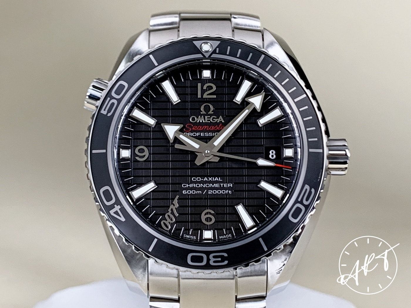 Omega Seamaster Planet Ocean Cal 8507 Black Dial SS Skyfall Ltd Diver Watch BP