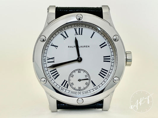 Ralph Lauren Sporting Classic Silver Dial SS Manual Watch RLR0220700 w/ B&P