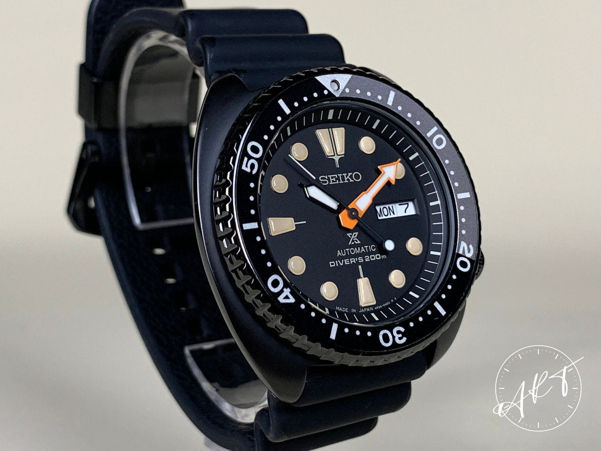 Seiko Prospex Black Turtle Black Dial PVD SS Auto Ltd Diver Watch SRPC49J1 BP