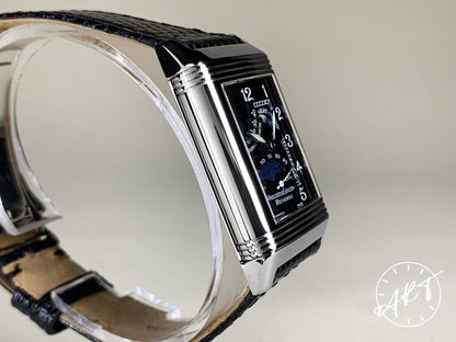 Jaeger-LeCoultre Reverso Grande Moonphase Day/Night Black Dial 18K WG Watch Q2753470 BP