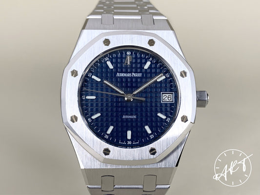 Audemars Piguet Royal Oak Blue Dial Stainless Steel Auto Watch 14790ST w/ B&P