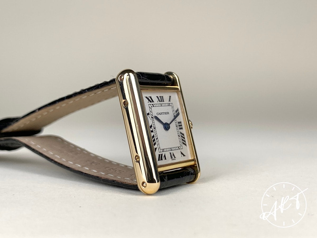 Cartier Tank Louis Cartier White Dial 18K Gold Quartz Ladies' Watch 1150