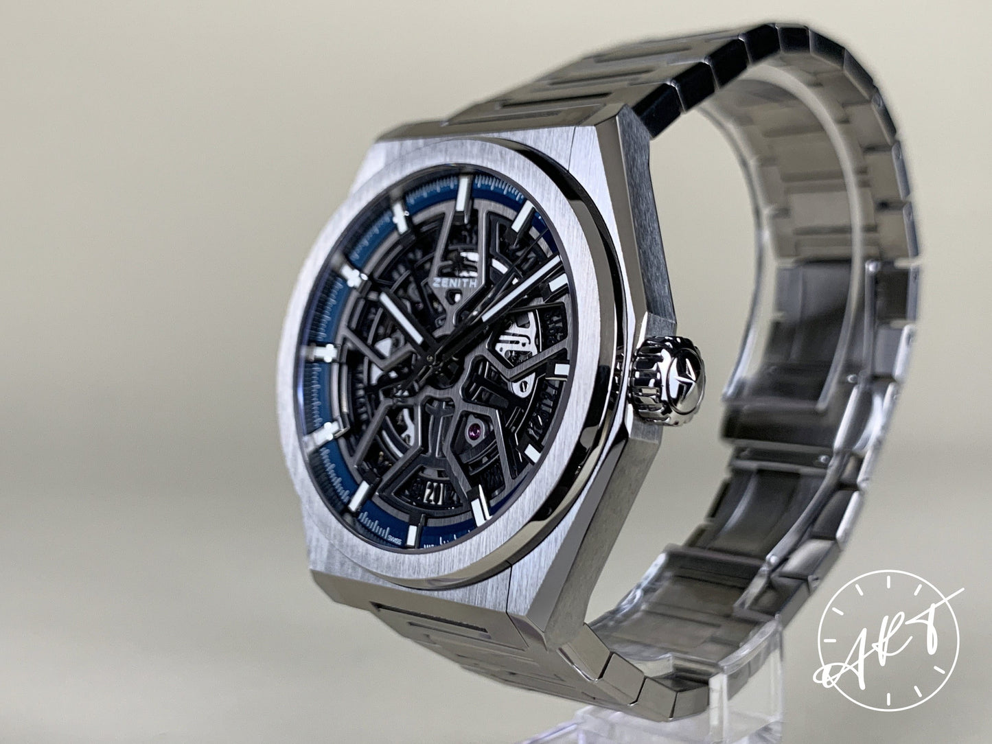 Zenith Defy Blue Dial Titanium Automatic Watch in FULL SET