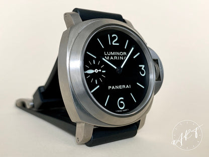 Panerai PAM 177 Luminor Marina Black Dial Titanio Diver Watch PAM00177 w/ Paper