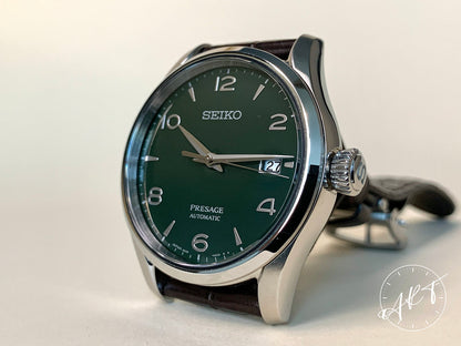 NEW Seiko Presage Green Enamel Dial SS Auto JDM Ltd Ed Watch SARX063 w/ B&P