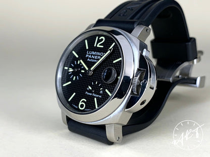 Panerai PAM 241 Luminor Power Reserve Black Dial SS Auto Diver Watch PAM00241 BP