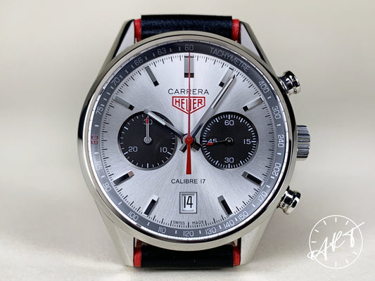 Tag Heuer Carrera Cal 17 Chrono Panda Dial SS Jack Heuer 80th Anniv Ltd Watch BP