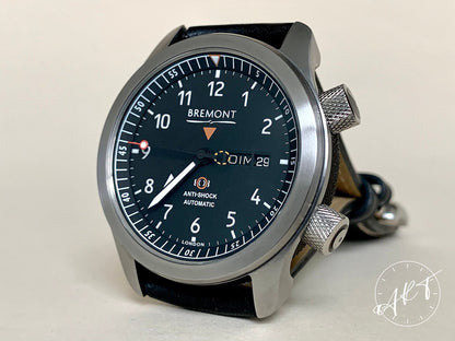 Bremont Martin Baker Black Dial Stainless Steel Auto Pilot Watch MBII w/ B&P