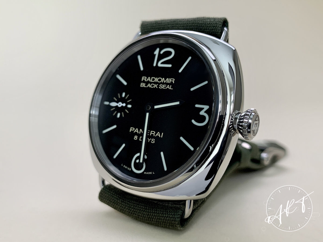 2015 Panerai PAM 609 Radiomir Black Seal 8 Days Black Dial SS Watch PAM00609