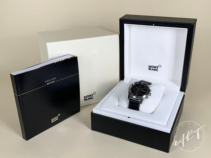 Montblanc Timewalker Chronovoyager UTC Black Dial SS Auto Watch 107336 w/ B&P