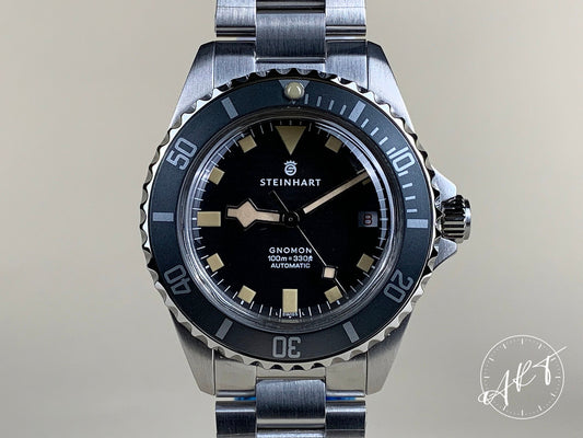 NEW Steinhart Ocean 39 Marine Black Black Dial SS Auto Ltd Ed Diver Watch w/ B&P