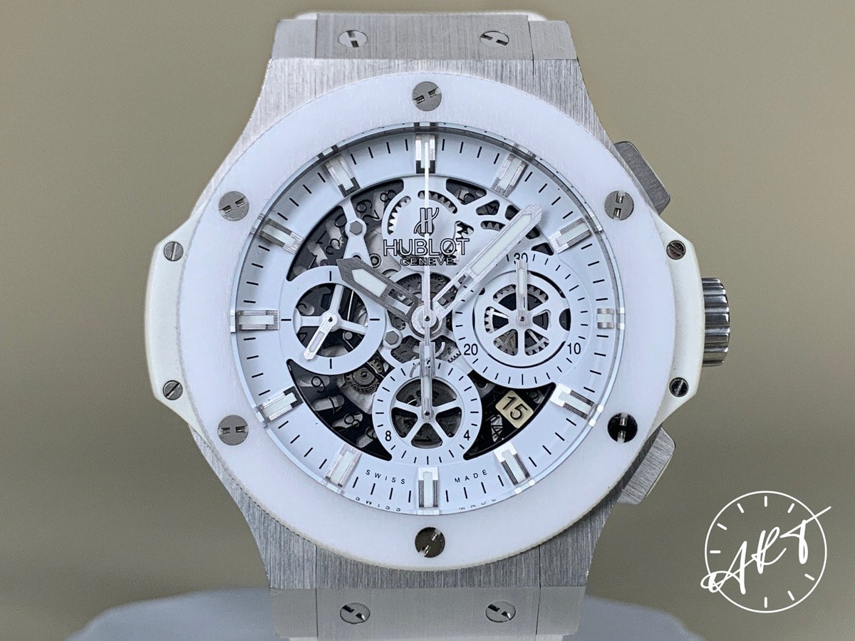 2013 Hublot Big Bang Aerobang White Dial SS Auto Japan Ltd Ed Watch w/ B&P