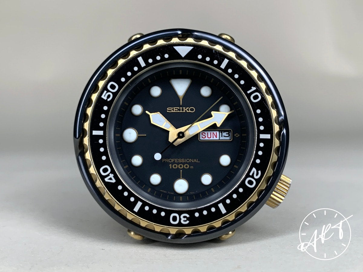 Seiko Prospex Golden Tuna Reissue Black Dial Titanium Quartz Ltd Watch SSBS018 BP