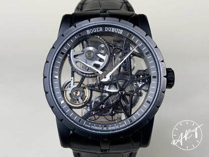 Roger Dubuis Excalibur 42 Dial Black DLC Titanium Auto Watch RDDBEX0473 BP